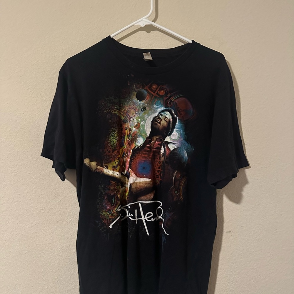 Anvil Black Graphic Short Sleeve Tee